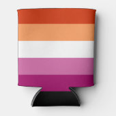Lesbische Pride-vlag (5 Strepen) Blikjeskoeler (Voorkant)