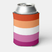Lesbische Pride-vlag (5 Strepen) Blikjeskoeler (Blikje Achterkant)