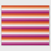 Lesbische Pride-vlag (5 Strepen) Cadeaupapier (Vlak)