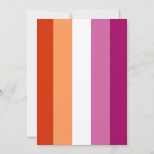 Lesbische Pride-vlag (5 Strepen) Feestdagenkaart
