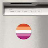 Lesbische Pride-vlag (5 Strepen) Magneet (Insitu (Vaatwasser))