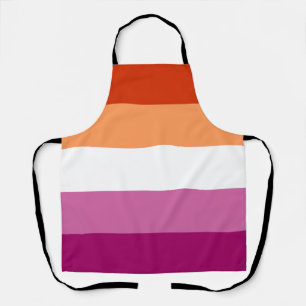 Lesbische Pride-vlag (5 Strepen) Schort