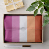 Lesbische Pride-vlag (5 Strepen) Tissuepapier (Geschenk)