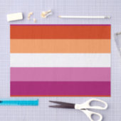 Lesbische Pride-vlag (5 Strepen) Tissuepapier (Craft)