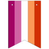 Lesbische Pride-vlag (5 Strepen) Vlaggetjes (Eerste vlag)
