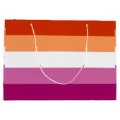 Lesbische Pride-vlag (5 strips) Groot Cadeauzakje (Achterkant)