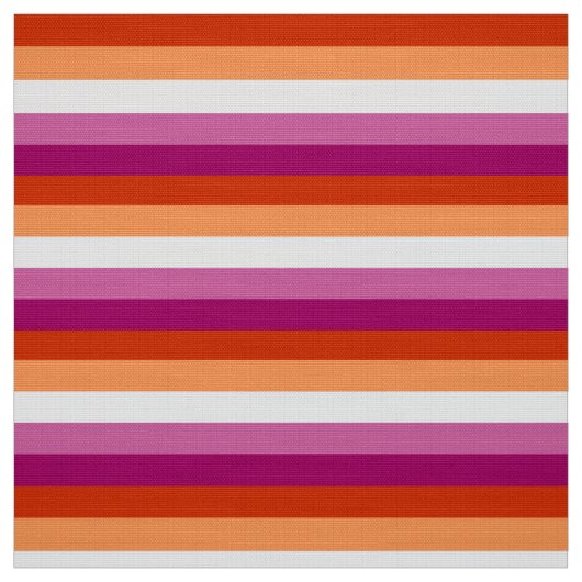 Lesbische Pride-vlag (5 strips) Stof (Swatch)