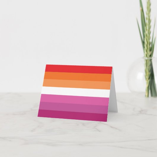 Lesbische Pride-vlag Aankondiging (Voorkant)