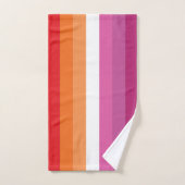 Lesbische Pride-vlag Bad Handdoek (Handdoek)