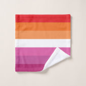 Lesbische Pride-vlag Bad Handdoek (Wasdoekje)