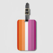 Lesbische Pride Vlag Bagagelabel (Voorkant (verticaal))
