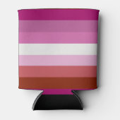 Lesbische Pride-vlag Blikjeskoeler (Voorkant)