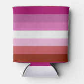 Lesbische Pride-vlag Blikjeskoeler (Voorkant)