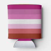 Lesbische Pride-vlag Blikjeskoeler (Achterkant)