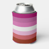 Lesbische Pride-vlag Blikjeskoeler (Blikje Achterkant)