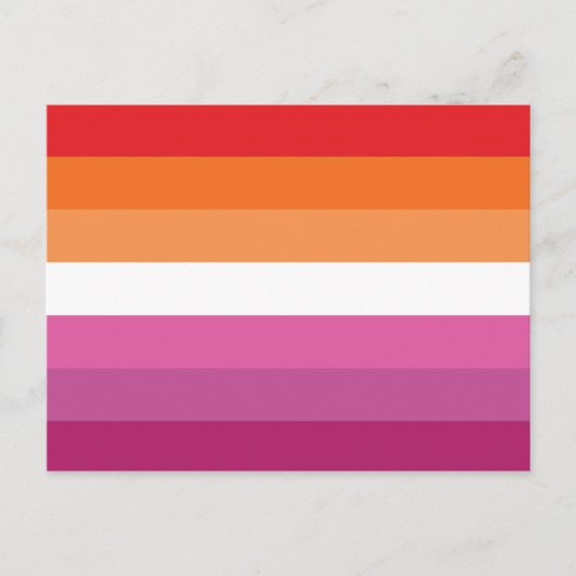 Lesbische Pride-vlag Briefkaart (Voorkant)