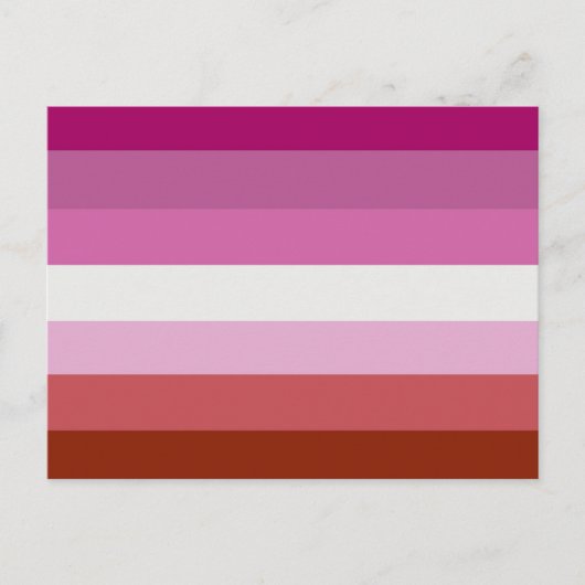 Lesbische Pride-vlag Briefkaart (Voorkant)