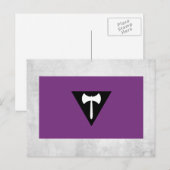 Lesbische Pride-vlag Briefkaart (Voorkant / Achterkant)