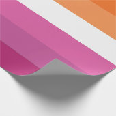 Lesbische Pride-vlag Cadeaupapier (Hoek)