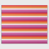 Lesbische Pride-vlag Cadeaupapier (Vlak)