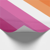 Lesbische Pride-vlag Cadeaupapier (Hoek)