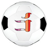 Lesbische Pride Vlag Chai Voetbal (Gedraaid)