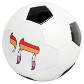 Lesbische Pride Vlag Chai Voetbal (Drie kwart)