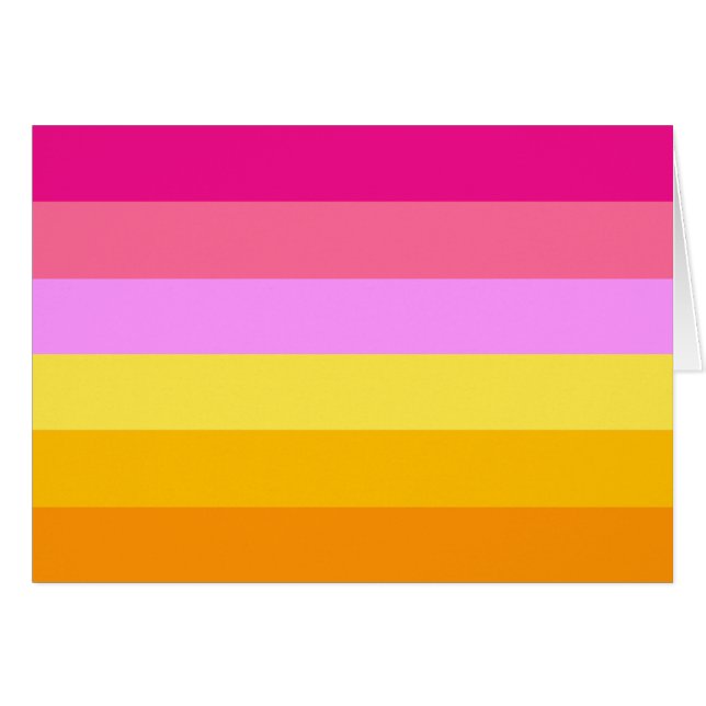 Lesbische Pride-vlag (dageraad) (Voorkant Horizontaal)