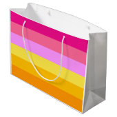 Lesbische Pride-vlag (dageraad) Groot Cadeauzakje (Achterkant Gekanteld)