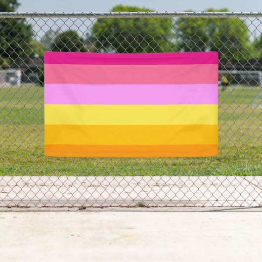 Lesbische Pride-vlag (dageraad) Spandoek (Insitu)