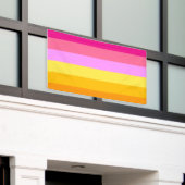 Lesbische Pride-vlag (dageraad) Spandoek (Buitenkant Gebouw)