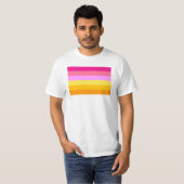 Lesbische Pride-vlag (dageraad) T-shirt (Voorkant volledig)