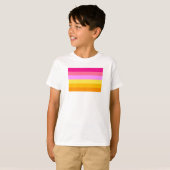 Lesbische Pride-vlag (dageraad) T-shirt (Voorkant volledig)