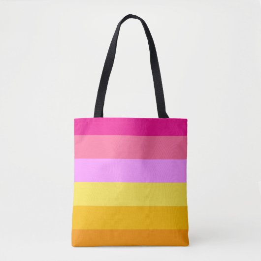 Lesbische Pride-vlag (dageraad) Tote Bag (Voorkant)