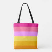 Lesbische Pride-vlag (dageraad) Tote Bag (Achterkant)