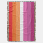 Lesbische Pride-vlag Deken (Voorkant Verticaal)