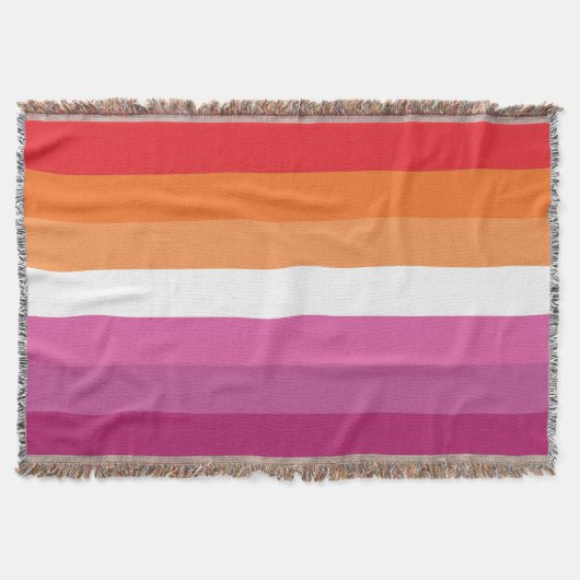 Lesbische Pride-vlag Deken (Voorkant)