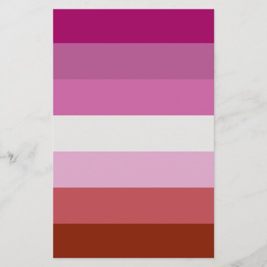 Lesbische Pride-vlag Flyer (Voorkant)