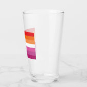Lesbische Pride-vlag Glas (Links)