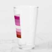 Lesbische Pride-vlag Glas (Links)