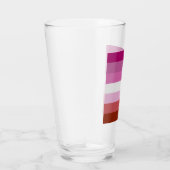 Lesbische Pride-vlag Glas (Rechts)