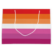 Lesbische Pride-vlag Groot Cadeauzakje (Voorkant)
