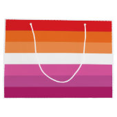 Lesbische Pride-vlag Groot Cadeauzakje (Achterkant)