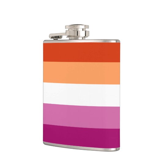 Lesbische Pride vlag Heupfles (Links)