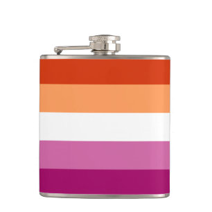 Lesbische Pride vlag Heupfles