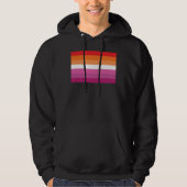 Lesbische Pride-vlag Hoodie (Voorkant)