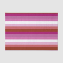 Lesbische Pride vlag horizontaal Tissuepapier