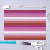 Lesbische Pride vlag horizontaal Tissuepapier (Craft)