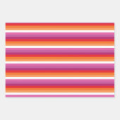 Lesbische Pride-vlag Inpakpapier Vel (Voorkant 2)