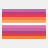 Lesbische Pride-vlag Inpakpapier Vel (Voorkant)